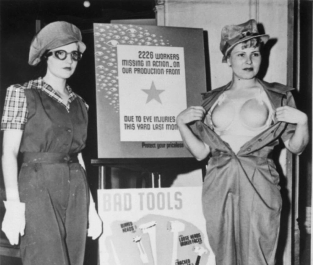 "Safety Garb Women Workers, ca" by U.S. National Archives