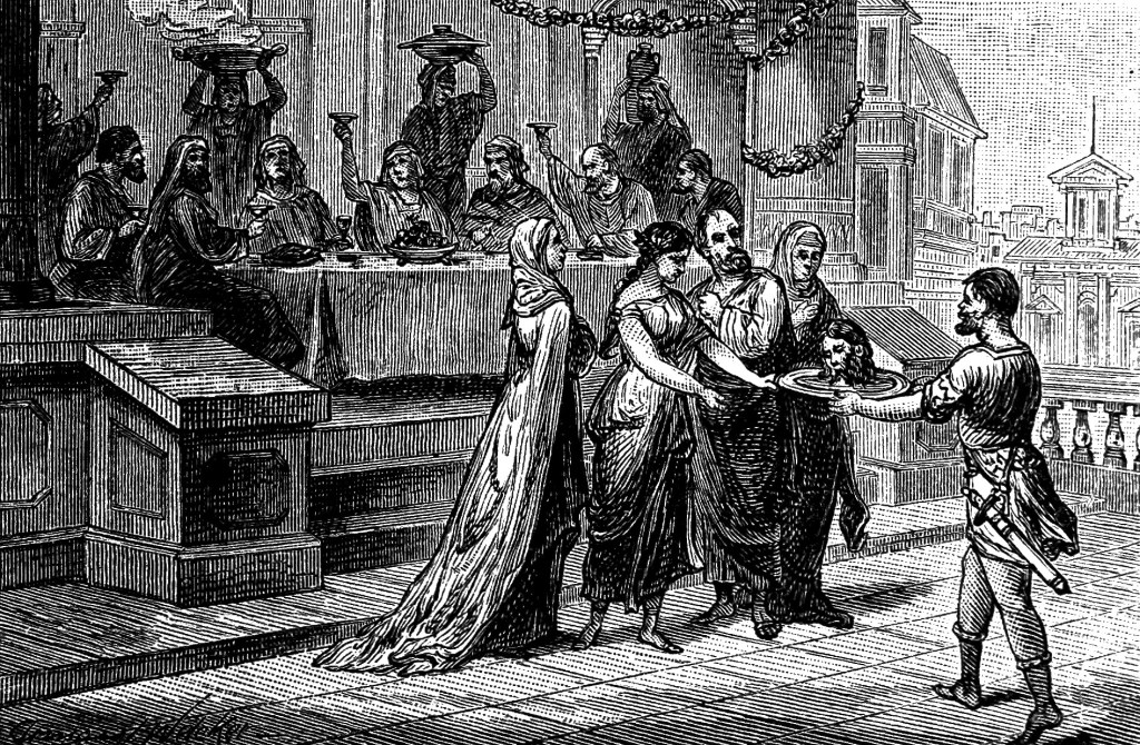 “La testa di Giovanni Battista viene consegnata a Salomè”