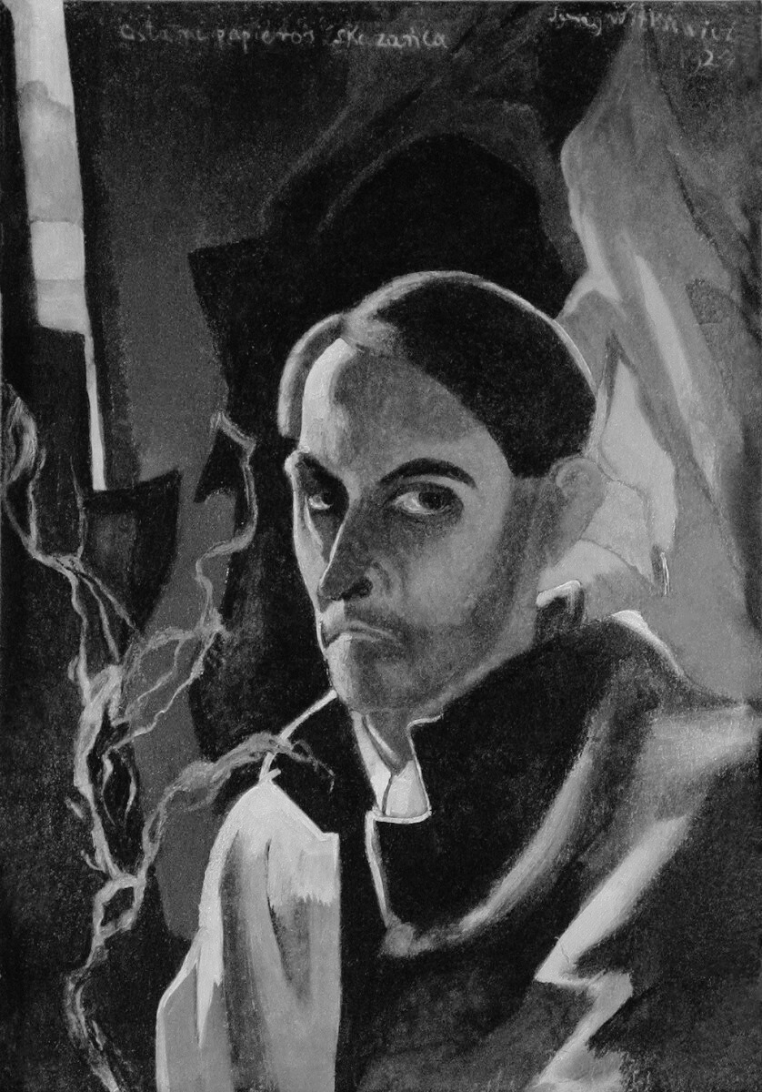 Stanisław Ignacy Witkiewicz - Autoritratto 1924 - "L'ultima sigaretta del condannato"