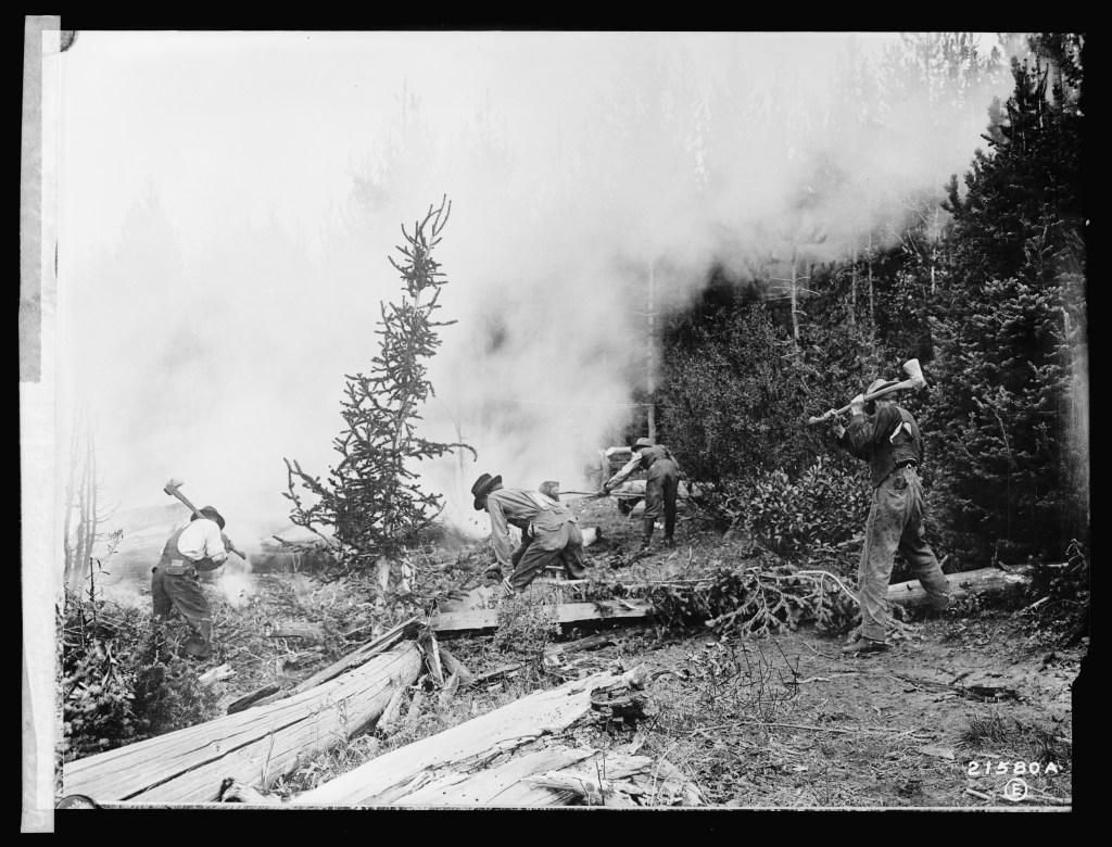 “Forest Service: fighting a forest fire,” Library of Congress